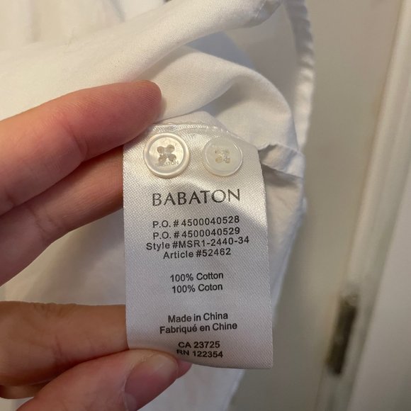 Babaton White Dress Shirt - Picture 2 of 2